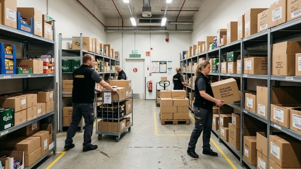 butiksrengøring baglokale lager