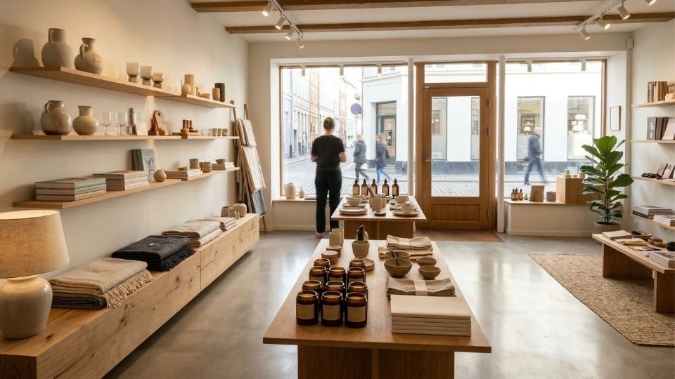 butiksrengøring interiørbutik brugskunst