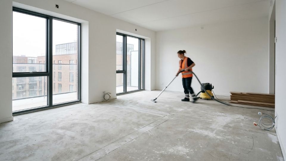 byggepladsrengøring mellemrengøring lejlighed
