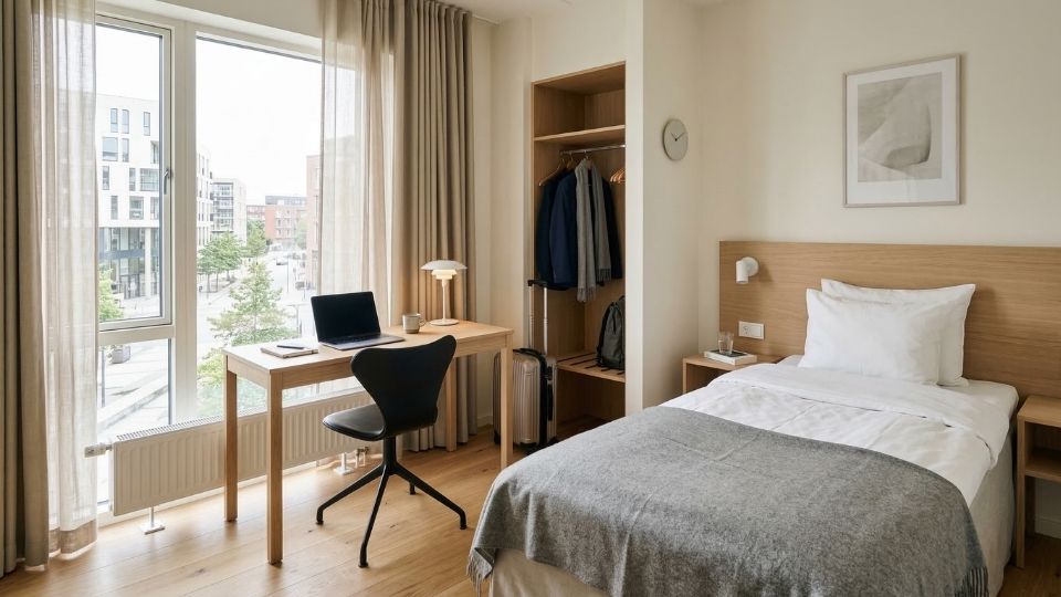 hotelrengøring hotelværelse moderne business