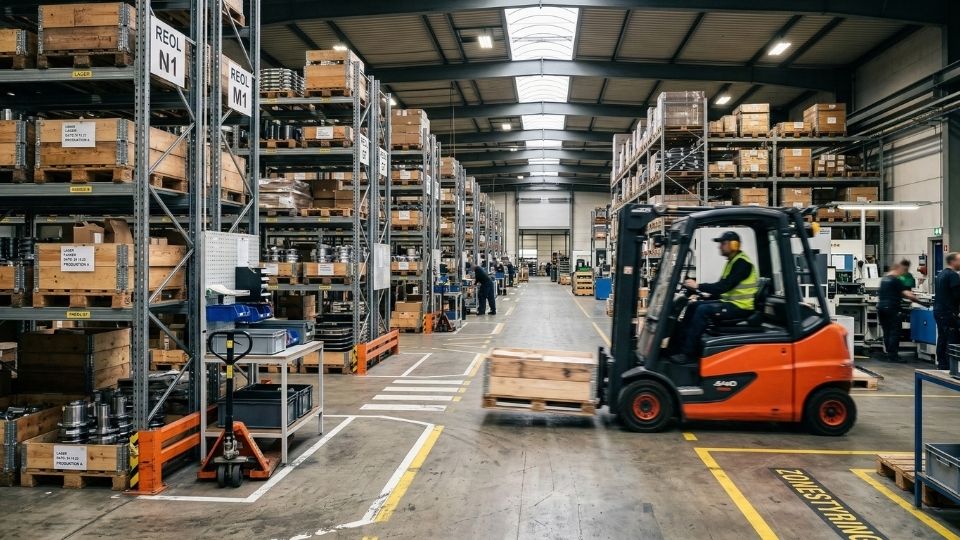 industrirengøring lagerproduktion logistik