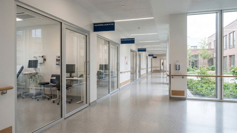 klinikrengøring gang sundhedshus