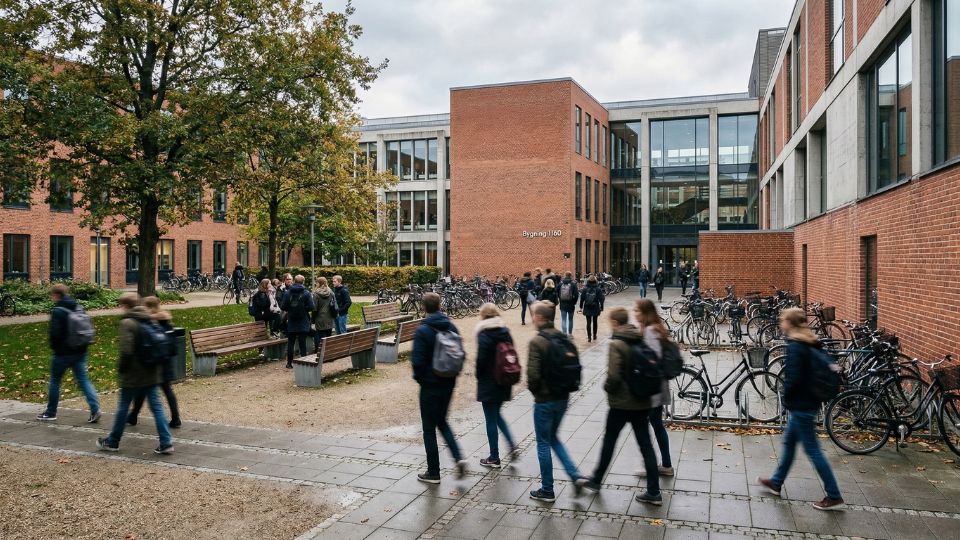skolerengøring ankomstområde universitet
