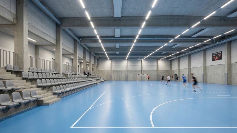 sportsrengøring idrætshal håndbold